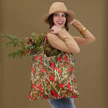 Load image into Gallery viewer, RED CARDINALS blu Bag Reusable Shopper Tote