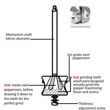 Load image into Gallery viewer, The Original 'Brass Mill' 8" Salt Grinder