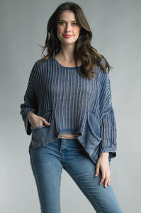 Knitted Open Weave Sweater