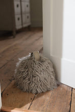 Load image into Gallery viewer, Sheepskin Doorstop | Yetti | Chairman Doorstop: Pewter Grey