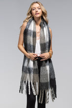Load image into Gallery viewer, Super Soft Brushed Plaid Oblong Scarf