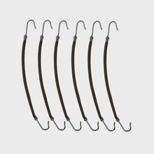 Load image into Gallery viewer, Bungee Elastics 6pc (Brown)
