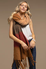 Load image into Gallery viewer, Wide Stripe Oblong Scarf