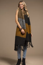 Load image into Gallery viewer, Wide Stripe Oblong Scarf