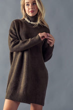 Load image into Gallery viewer, Turtleneck Sweater Dress