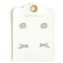 Load image into Gallery viewer, Criss Cross Earring Set