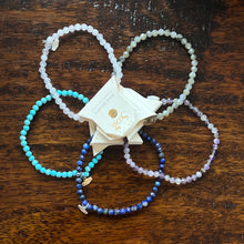 Load image into Gallery viewer, Mini Faceted Stone Stack Bracelet