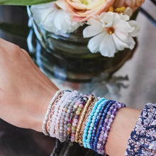 Load image into Gallery viewer, Mini Stone Chain Stacking Bracelet