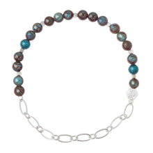 Load image into Gallery viewer, Mini Stone Chain Stacking Bracelet