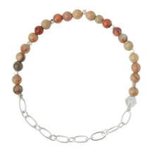 Load image into Gallery viewer, Mini Stone Chain Stacking Bracelet