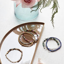 Load image into Gallery viewer, Mini Faceted Stone Stack Bracelet