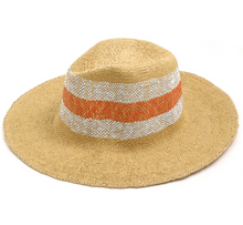 Load image into Gallery viewer, Vivid Glow Straw Sun Hat Tan