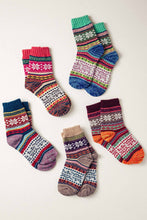 Load image into Gallery viewer, Fair Isle Knit Socks
