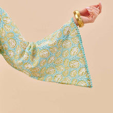 Load image into Gallery viewer, CORAL GARDEN OCEAN Dress with Bell Sleeve: L