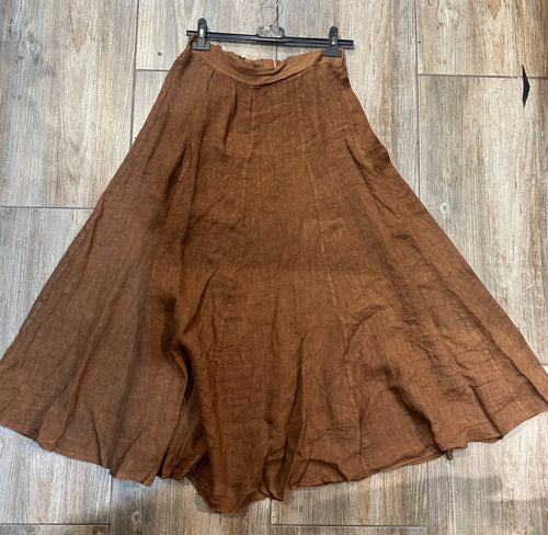 Linen Skirt Tobacco