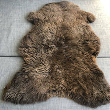 Load image into Gallery viewer, Natural British Brown Sheepskin Rug Hygge Nordic Decor: Medium