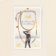 Load image into Gallery viewer, Mixed Media Wrap Bracelet/Necklace - Healing/Tourmaline/Gold
