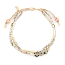 Load image into Gallery viewer, Mixed Media Bracelet - Joy/Dalmatian Jasper/Gold