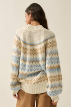 Load image into Gallery viewer, Shetland Slopes Fair Isle Mock-Neck Sweater