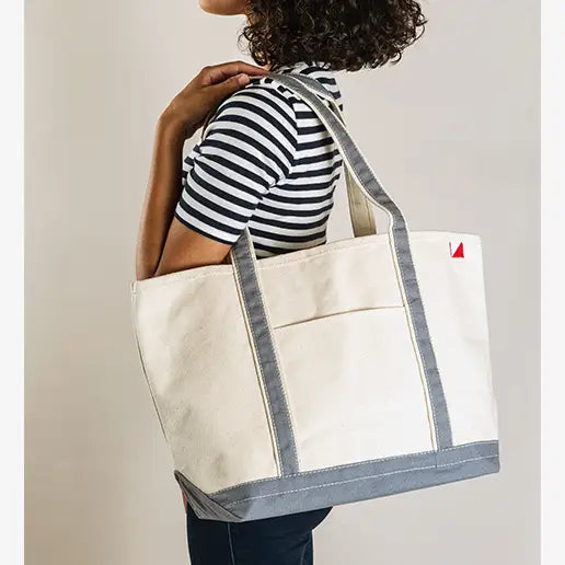 Classic Boat Totes Medium Grey