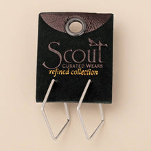 Load image into Gallery viewer, Refined Earring Collection - Orion Diamond Hoop/Silver