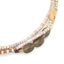 Load image into Gallery viewer, Mixed Media Bracelet - Magic/Labradorite/Gold