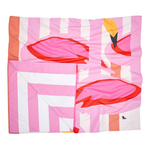 Dock & Bay Quick Dry Towels - Kids - Flamboyant Flamingos: Large (63x35")
