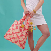 Load image into Gallery viewer, ELEPHANTS blu Bag Reusable Shopper Tote