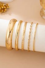 Load image into Gallery viewer, Gold Bangle Stack Set