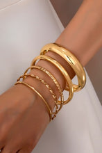 Load image into Gallery viewer, Gold Bangle Stack Set