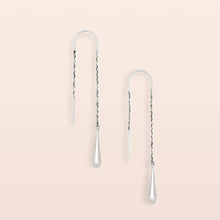Load image into Gallery viewer, Refined Earring Collection - Teardrop Threader/Silver