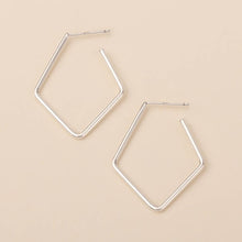 Load image into Gallery viewer, Refined Earring Collection - Orion Diamond Hoop/Silver