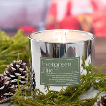 Load image into Gallery viewer, Evergreen Pine 2 Wick 20 oz. Mercury Lidded Candle