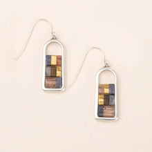 Load image into Gallery viewer, Good Karma Miyuki Frame Earring - Gunmetal/Silver