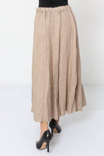 Load image into Gallery viewer, 100% Linen Skirt REF.8304: Charcoal Grey