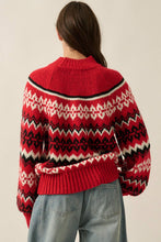 Load image into Gallery viewer, Shetland Slopes Fair Isle Mock-Neck Sweater