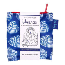 Load image into Gallery viewer, CLAMSHELLS NAVY blu Bag Reusable Shopper Tote