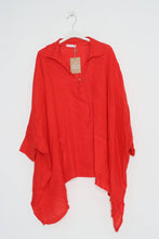 Load image into Gallery viewer, 100% linen tunic REF. 11645: Taupe