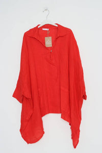 100% linen tunic REF. 11645: Taupe