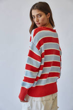 Load image into Gallery viewer, Striped Crew Sweater