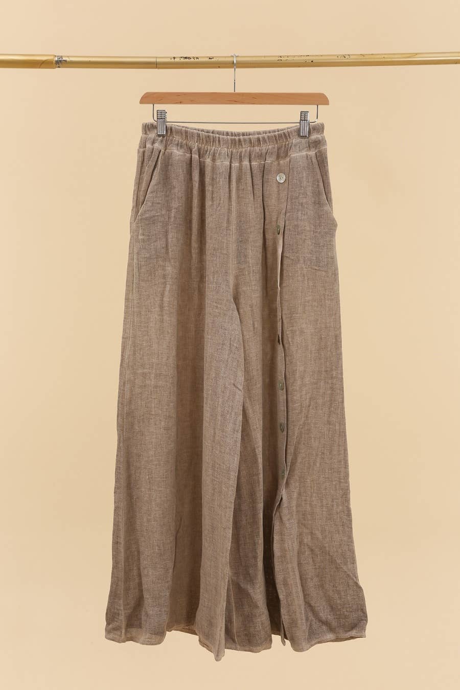Wide Leg Linen Bottom Pant