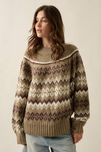 Load image into Gallery viewer, Shetland Slopes Fair Isle Mock-Neck Sweater