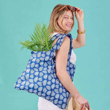 Load image into Gallery viewer, CLAMSHELLS NAVY blu Bag Reusable Shopper Tote