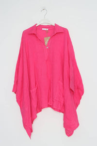 100% linen tunic REF. 11645: Taupe