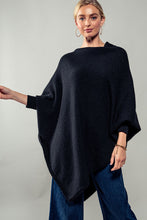 Load image into Gallery viewer, Knit Asymmetrical Jumper with Ribbed Sleeves