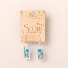 Load image into Gallery viewer, Good Karma Miyuki Frame Earring - Marine/Silver