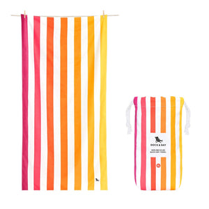 Dock & Bay Quick Dry Towels - Summer - Peach Sunrise: Large (63x35")
