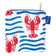 Load image into Gallery viewer, LOBSTER WAVES blu Bag Reusable Shopper Tote