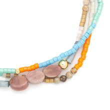 Load image into Gallery viewer, Mixed Media Bracelet - Love/Rhodochrosite/Gold