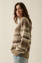 Load image into Gallery viewer, Shetland Slopes Fair Isle Mock-Neck Sweater